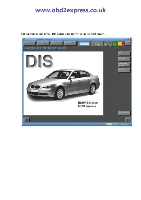 How to run BMW GT1 DIS or SSS system