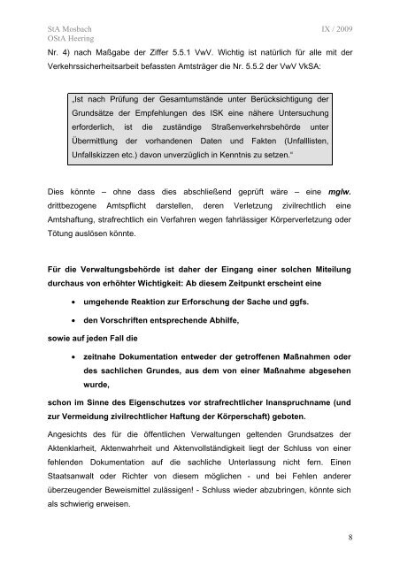 Eingreifen der Staatsanwaltschaft bei Straftaten im Zusammenhang ...