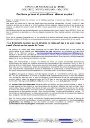 Le tract intersyndical du 3 juin 2009 - cgt-insee