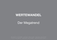 WERTEWANDEL Der Megatrend