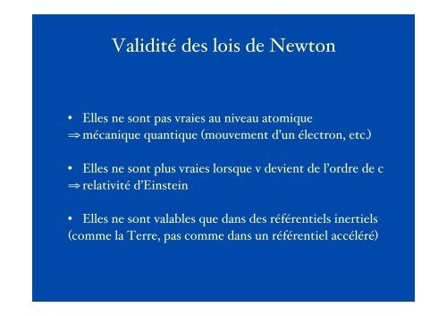 Lois de Newton