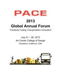 2013 Global Annual Forum - PACE