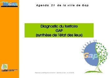 Diagnostic territoire - Ville de Gap