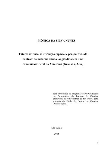 MÔNICA DA SILVA NUNES Fatores de risco, distribuição ... - capes