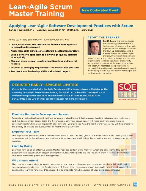 Agile Development Practices Conference - SQE.com