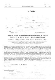 绿色植物生长调节剂( GGR)对高寒草甸矮嵩草抗氧化 ... - 中国科学院