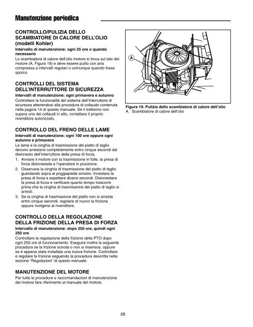 YT2350 4WD - Manuale d'uso