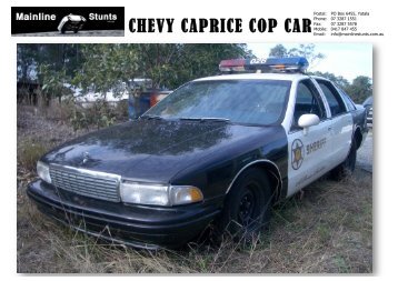 1992 Chevy Caprice Cop Car_Stunts - Mainline Stunts