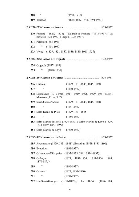 Note sur le classement des papiers de - Archives dÃ©partementales ...