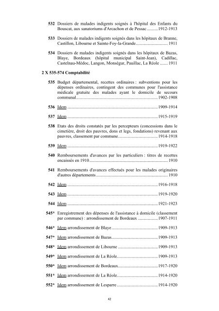 Note sur le classement des papiers de - Archives dÃ©partementales ...