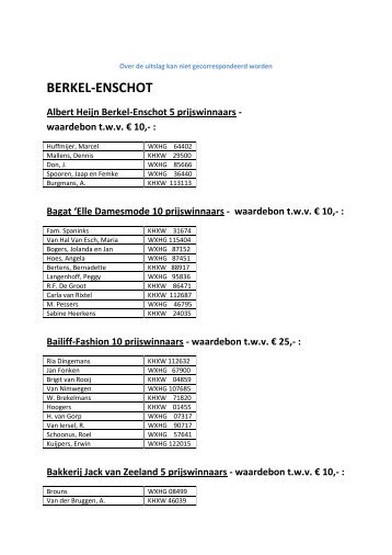 waardebon twv € 10 - Allesvan.nl