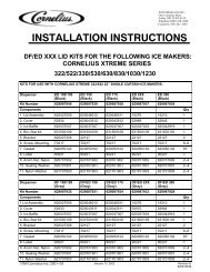 df/ed xxx lid kits for the following ice makers: cornelius xtreme series ...