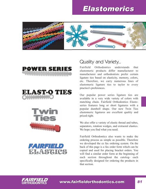 7-Elastomerics.pfd - Fairfield Orthodontics