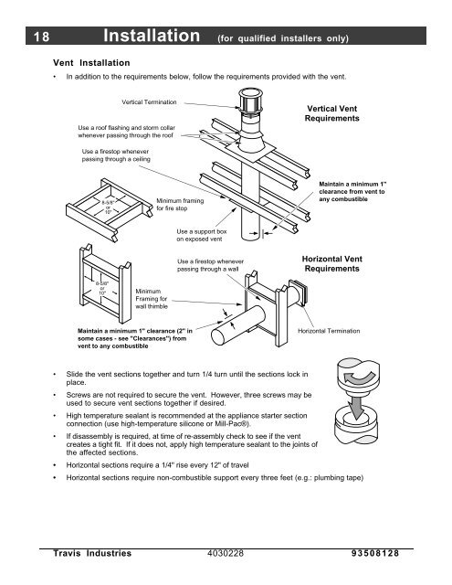 36 DV XL Owner's Manual - Travis Industries Dealer Services Login ...