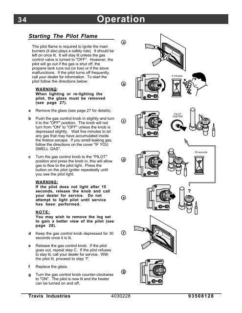 36 DV XL Owner's Manual - Travis Industries Dealer Services Login ...