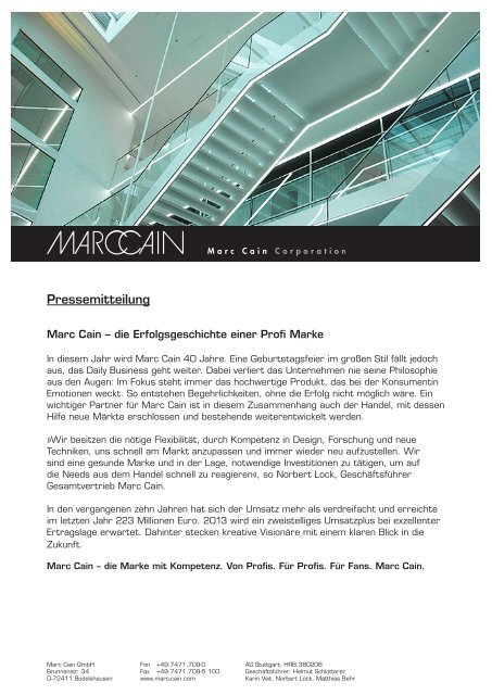 Pressemitteilung - Dachmarkenforum