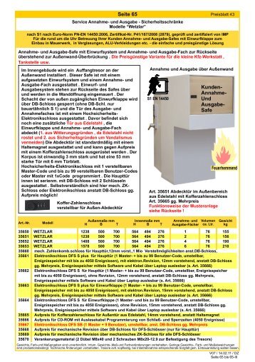 DB - Katalog-Tresore.de