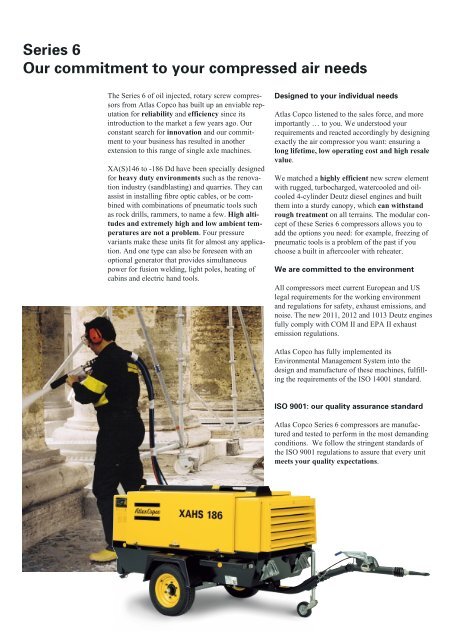 Atlas Copco Portable air compressors - Boramtech