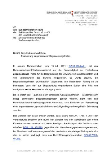 Brief des BKA, Verfassungsdienst