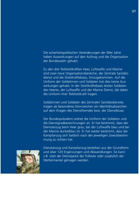 Die Uniformen der Bundeswehr ( PDF , 1,5 MB