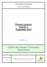 Travaux connexes tranche 2 Programme 2012 - Sarzeau
