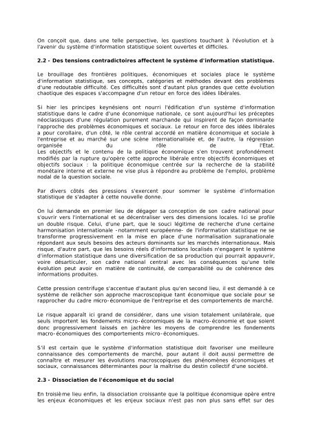 Atelier 1 ReprÃ©sentations de la sociÃ©tÃ© et de l'Ã©conomie ... - cgt-insee