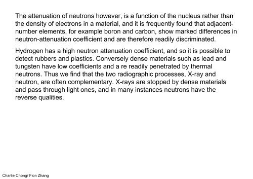 Understanding Neutron Radiography