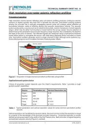 High resolution over-water seismic profiling - Reynolds International ...