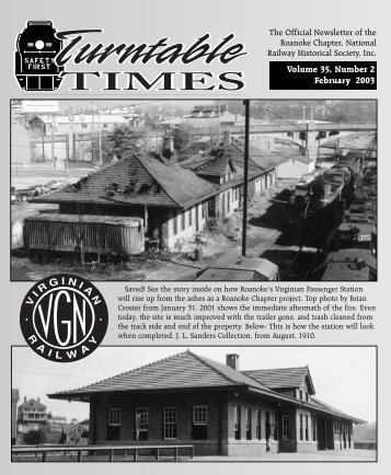 February 2003 - Roanoke Chapter National Railway Historical Society