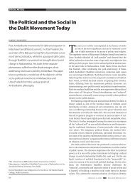 the political and the Social in the Dalit Movement today - Dr BR ...