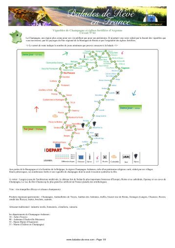 tout le circuit en PDF - Balade france, Balades de reve