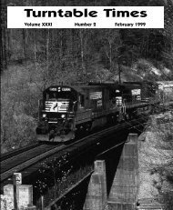 February 1999 - Roanoke Chapter National Railway Historical Society