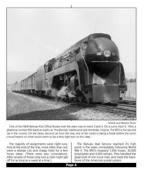 February 1999 - Roanoke Chapter National Railway Historical Society