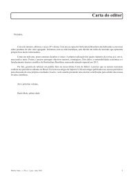 Carta do editor - ABH