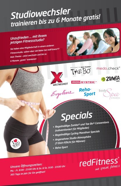 Werbeflyer Juni 2012 - redFitness® Kamen