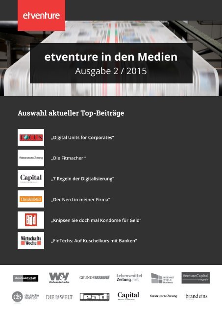 etventure in den Medien