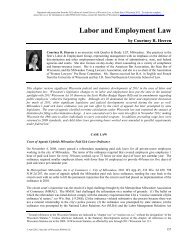 Labor and Employment Law - Quarles & Brady LLP
