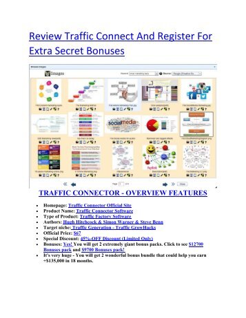 SUPER Bonuses pack of Traffic Connect and secrets revealed