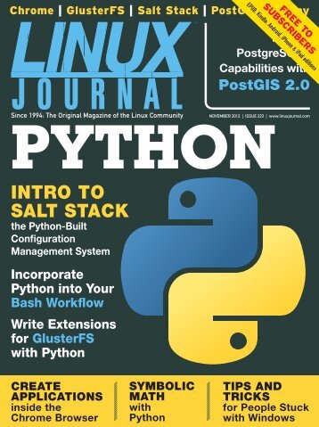Linux Journal | November 2012 | Issue 223 - ACM Digital Library