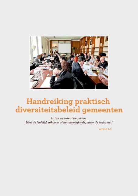Handreiking praktisch diversiteitsbeleid gemeenten - A+O fonds ...