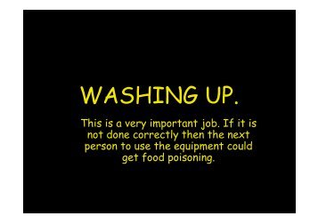 WASHING UP. - St. John's School