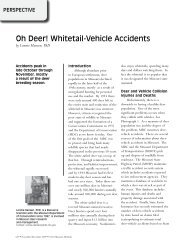 Whitetail Deer Vehicle Accidents - Missouri State Medical Association
