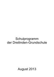 Schulprogramm - Dreilinden-Grundschule
