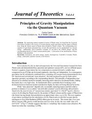 Principles of gravity manipulation and - Journal of Theoretics