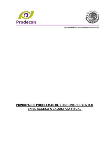 principales problemas de los contribuyentes en el acceso a la ...