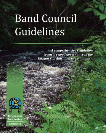 Band Council Guidelines - the Kitigan Zibi Anishinabeg