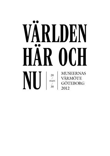 VÃ¥rmÃ¶tets program (pdf) - Sveriges Museer