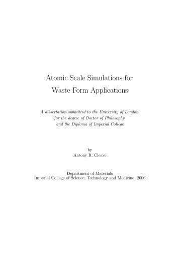 Complete Thesis - Atomistic Simulation Group