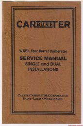Carter WCFB Service Manual