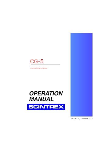 CG5OperationManualVersion1.0.. - Scintrex